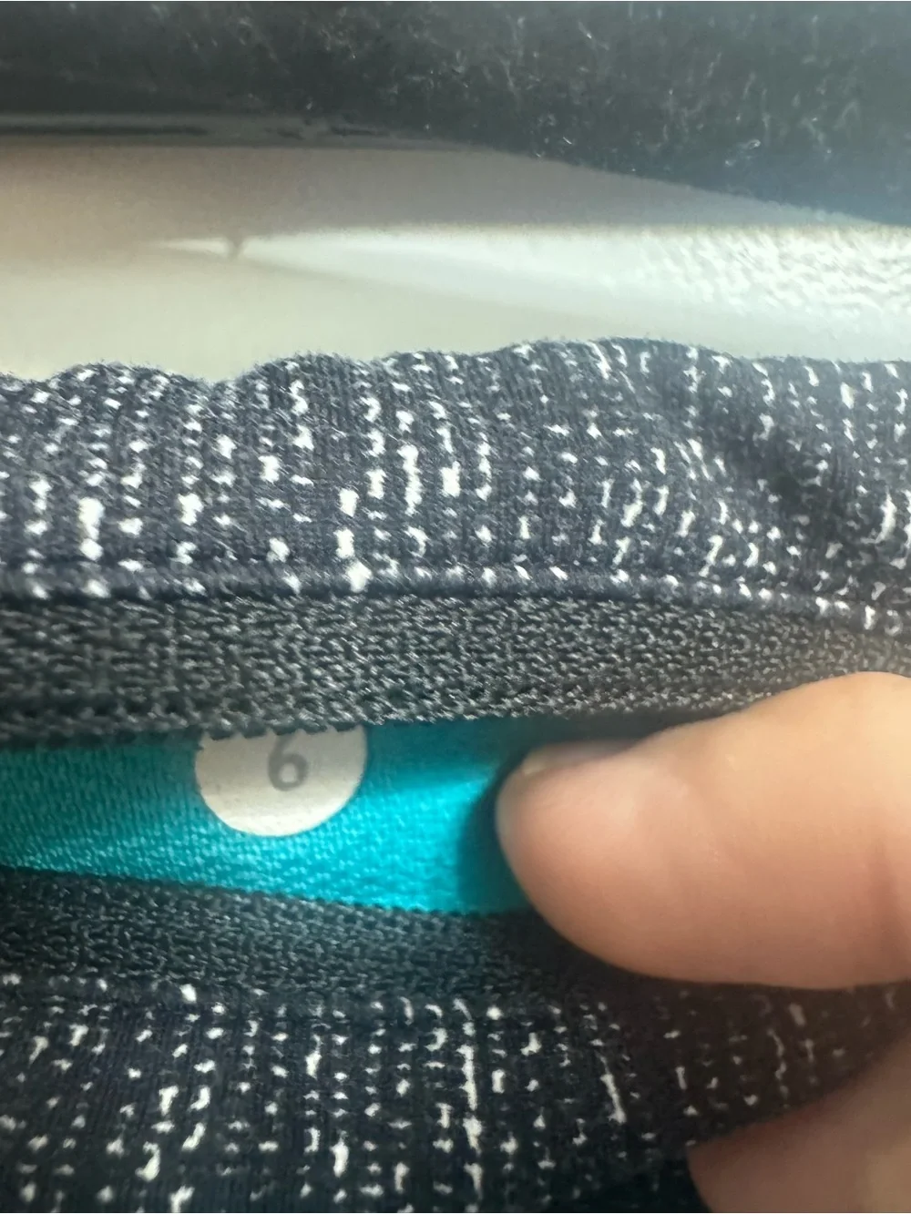 Lululemon Run Speed Short 2.5” LR 4-Way Stretch Teal Turquoise Gray Black 6